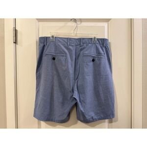 Veece Mens Hybrid Walk Shorts Light Blue Heathered Size 34 Golf Casual Active